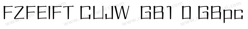 FZFEIFT CUJW  GB1 0 GBpc EUC H字体转换